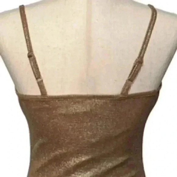 Gold‎ Stretch Knit Body-Con Dress Women Sz Small NWT - Picture 6 of 8